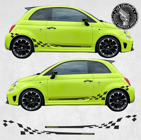 Picture of Fiat  500 / 595 Abarth side Graphics / Stickers