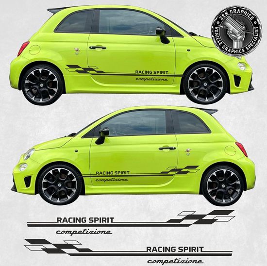 Picture of Fiat 595 Abarth Racing Spirit Competizioneside Stripes / Stickers