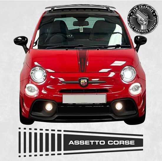 Picture of Fiat  500 / 595  Abarth "Assetto Course" Bonnet Stripe / Sticker