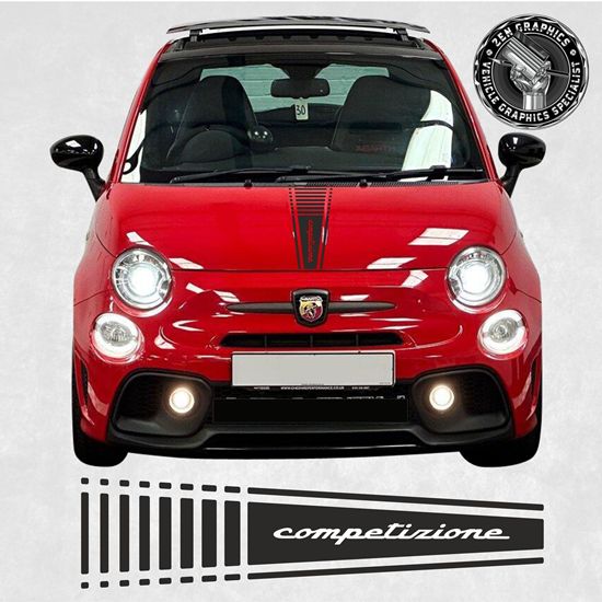 Picture of Fiat  500 / 595  Abarth "Competizione" Bonnet Stripe / Sticker