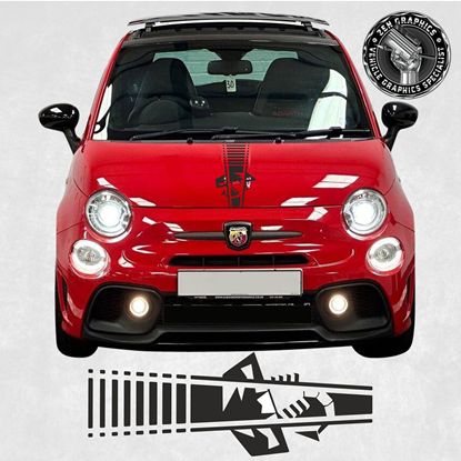 Picture of Fiat  500 / 595  Abarth Bonnet Stripe / Sticker