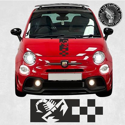 Picture of Fiat  500 / 595  Abarth Bonnet Stripe / Sticker