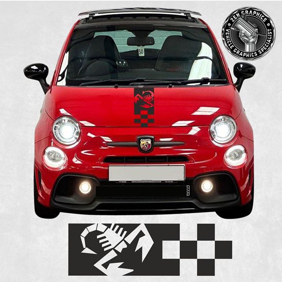 Picture of Fiat  500 / 595  Abarth Bonnet Stripe / Sticker