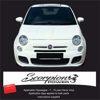 Picture of "Scorpion Power" Sunstrip  / Sticker