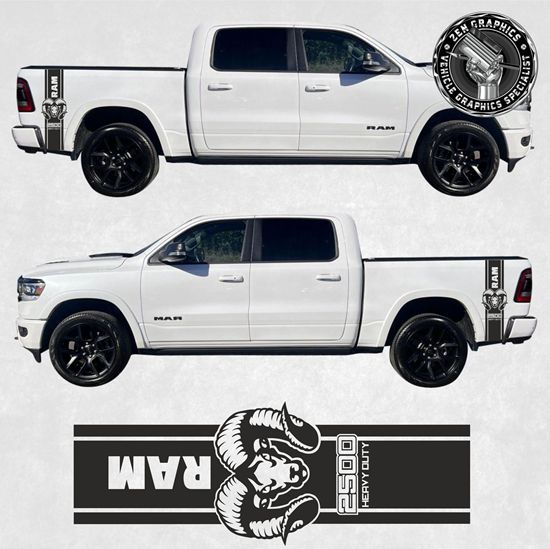Picture of Dodge Ram 2500 Heavy Duty  side Bed Stripes  / Stickers