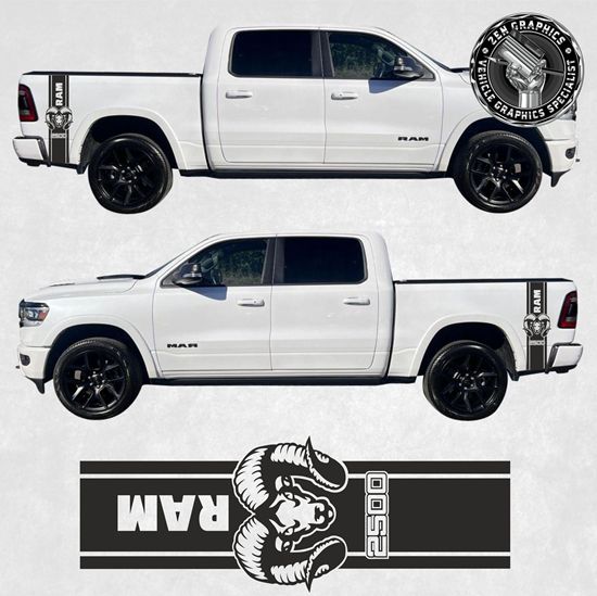 Picture of Dodge Ram 2500 side Bed Stripes / Stickers