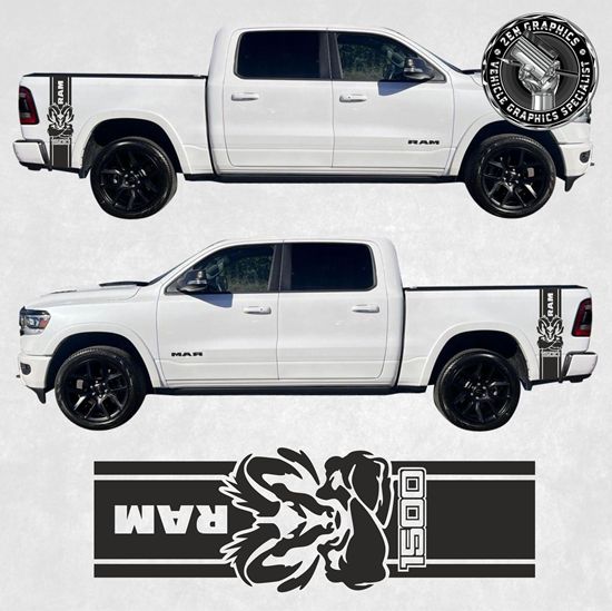 Picture of Dodge Ram 1500 side Bed Stripes / Stickers