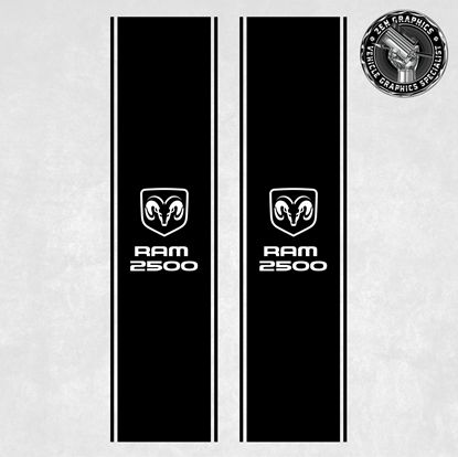 Picture of Dodge Ram 2500 side Bed Stripes  / Stickers
