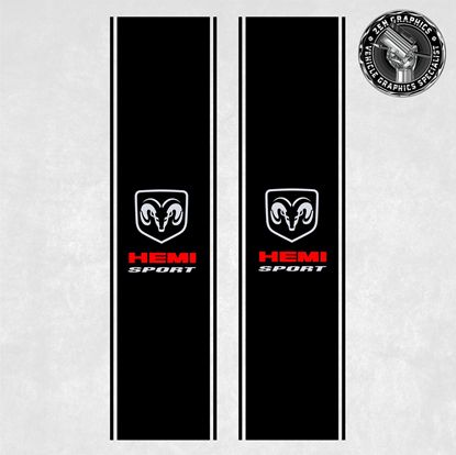 Picture of Dodge Ram Hemi Sport side Bed Stripes / Stickers