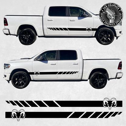 Picture of Dodge Ram 1500 side Stripes / Stickers