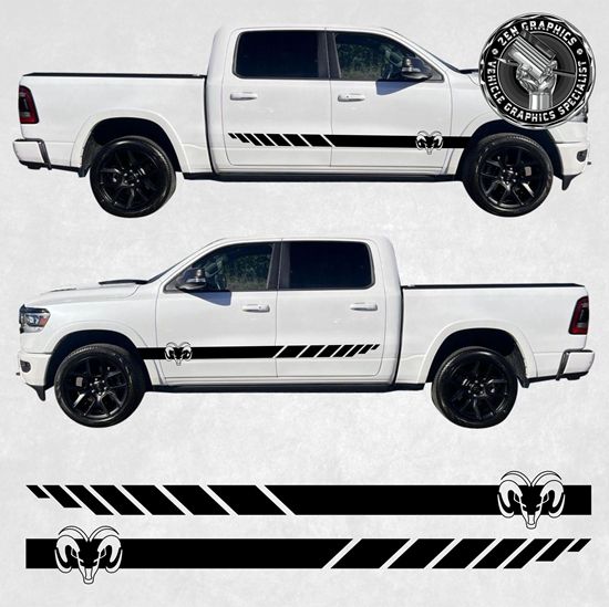 Picture of Dodge Ram 1500 side Stripes / Stickers