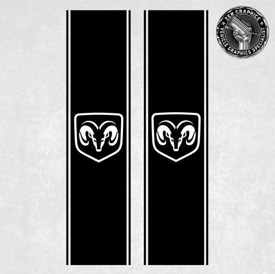 Picture of Dodge Ram side Bed Stripes  / Stickers