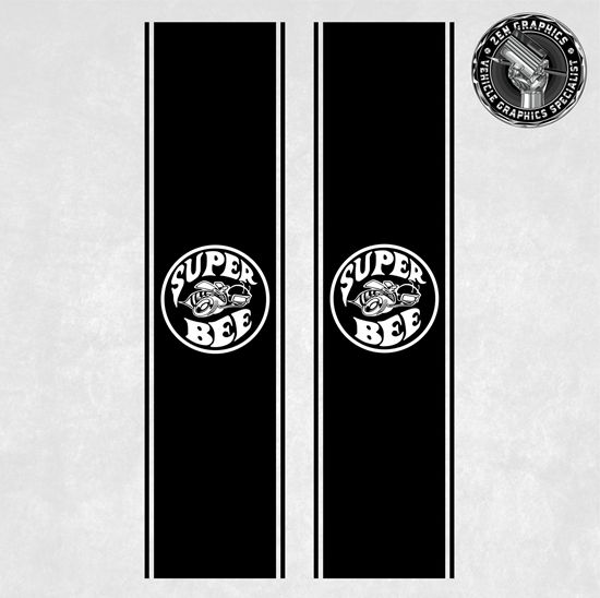 Picture of Dodge Ram Super Bee side Bed Stripes  / Stickers