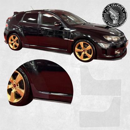 Picture of Subaru Impreza rear quarter side Skirt Stone Guard PPF