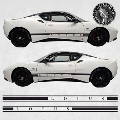 Picture of Lotus Evora side stripes Decals / Stickers