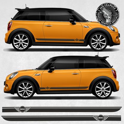 Picture of Mini Cooper Gen 1 / Gen 2 / Gen 3 side Stripes / Stickers