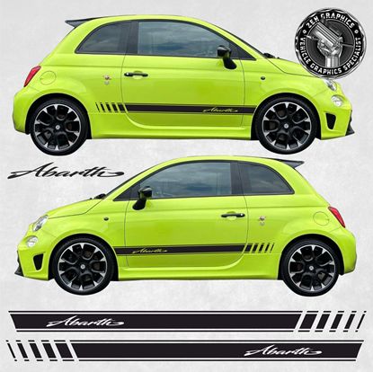 Picture of Fiat  500 / 595 Abarth side Stripes / Stickers