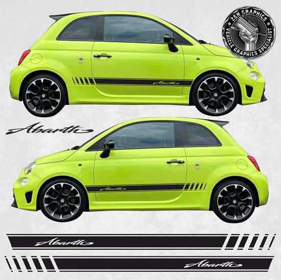 Picture of Fiat  500 / 595 Abarth side Stripes / Stickers