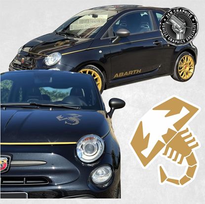 Picture of Fiat  595 Abarth 595 scorpioneoro Bonnet Decal / Sticker
