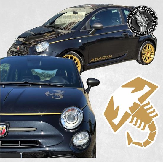 Picture of Fiat  595 Abarth 595 scorpioneoro Bonnet Decal / Sticker