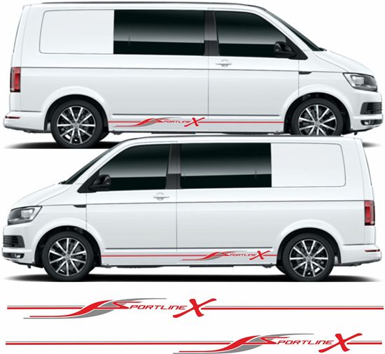 Picture of VW T5 / T6 Sportline X Stripes / Stickers