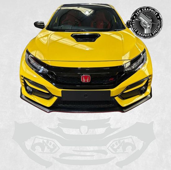 Picture of Pre Cut PPF Front Bumper Protection Pre Cut PPF Bonnet Protection for Honda Civic FK9 Type R