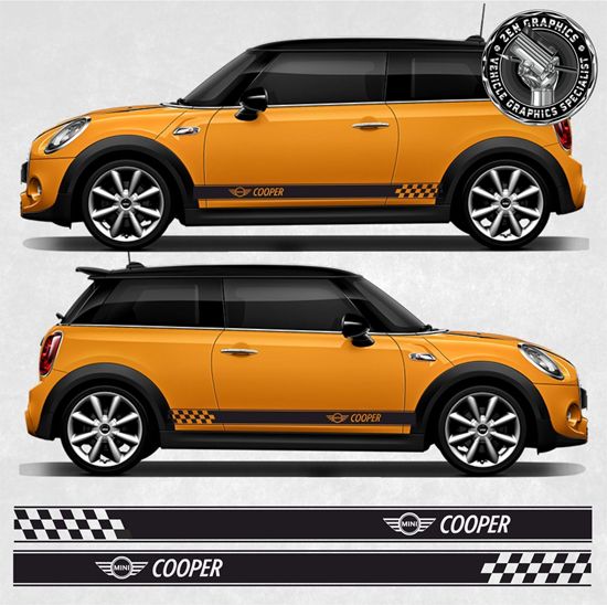 Picture of Mini Cooper Gen 1 / Gen 2 / Gen 3 side Stripes / Stickers