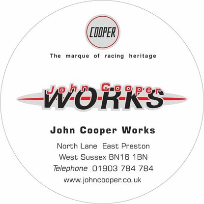 Picture of Mini John Cooper Works West Sussex Dealer Tax Disc Holder