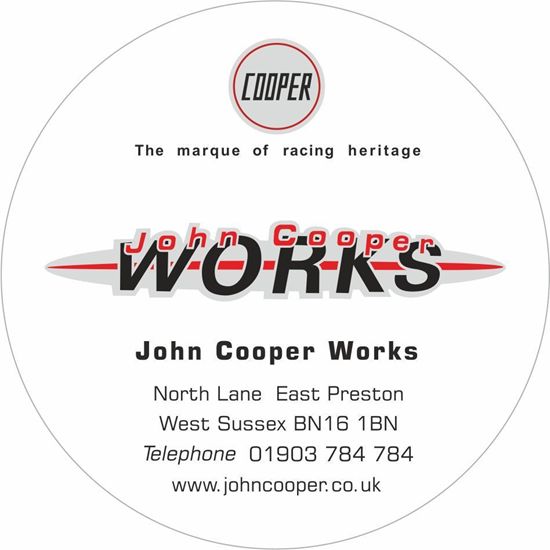 Picture of Mini John Cooper Works West Sussex Dealer Tax Disc Holder