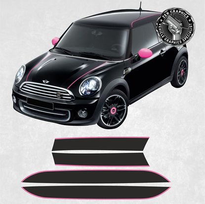 Picture of Mini R56 Ray Bonnet & Roof Stripes / Stickers