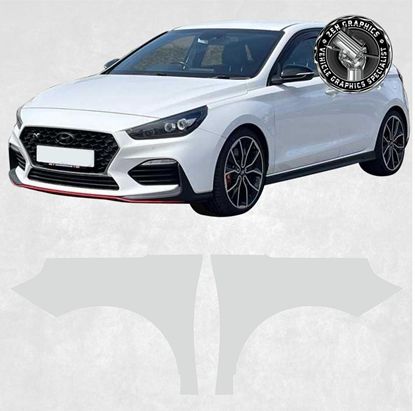 Picture of Hyundai i30N Wing Pre Cut PPF Protection