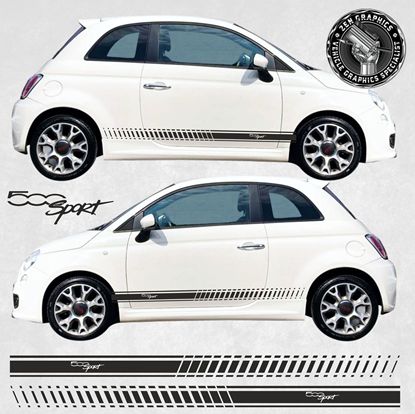 Picture of Fiat 500 Sport side Stripes / Stickers
