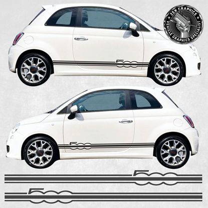 Picture of Fiat 500 side Stripes / Stickers