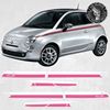 Picture of Fiat 500 Pink Ribbon Limited Edition Stripes / Stickers FACTORY FIT