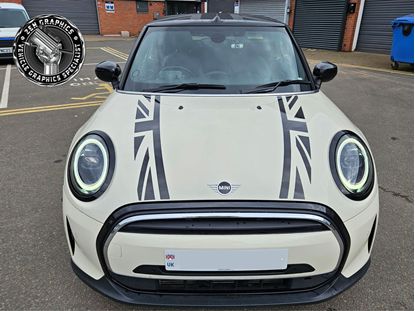 Picture of Mini F57 Cabriolet Union Jack Bonnet Stripes