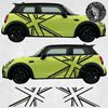 Picture of Mini F56 3 Door / F57 Soft Top Union Jack side Decals / Stickers