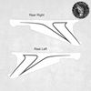 Picture of Mitsubishi L200 2005 - 2015 Animal exact OEM side Graphics / Stickers