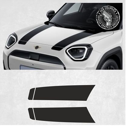 Picture of Mini J05 Aceman Heritage Bonnet Stripes / Stickers