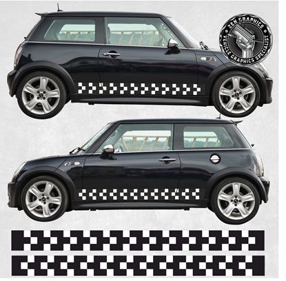 Picture of Mini R53 Cooper S Challenge side Stripes / Stickers