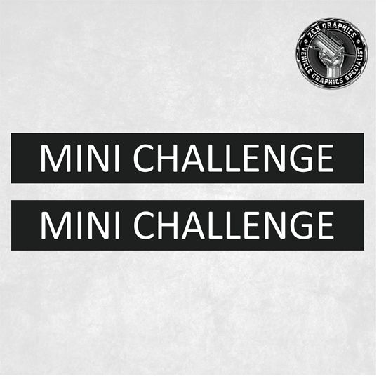 Picture of Mini R53 Cooper S Challenge Decals / Stickers