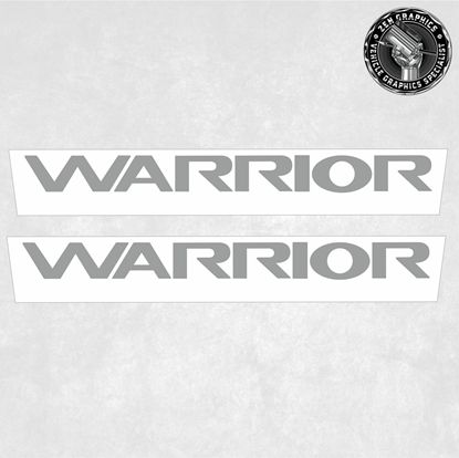 Picture of Mitsubishi L200 Warrior exact OEM replacement side Decals / Stickers