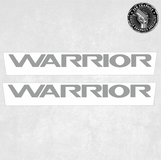 Picture of Mitsubishi L200 Warrior exact OEM replacement side Decals / Stickers