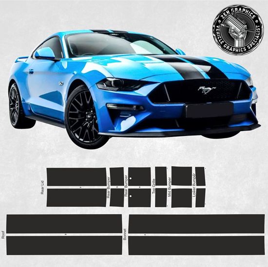 Picture of Ford Mustang GT Gen 6 (S550) 2015 - 2024 Stripes / Stickers