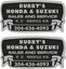 Picture of Bubby's Honda & Suzuki Sales and Service West Vaginia Decals / Stickers