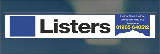 Picture of Subaru Listers - Worcester Dealer rear glass Sticker