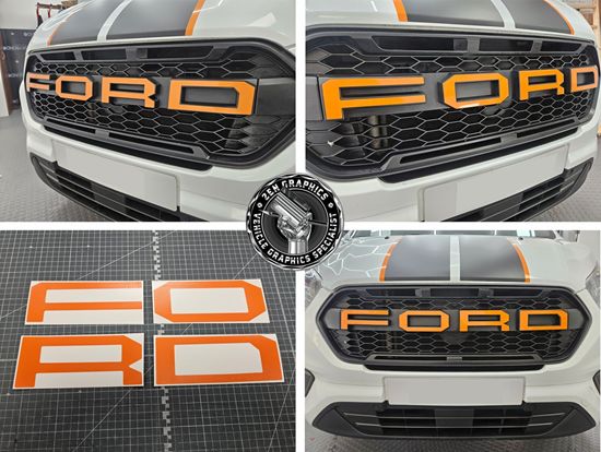 Picture of Transit Custom Raptor Grille overlay Decals  / Stickers