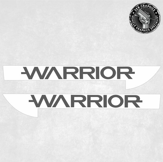 Picture of Mitsubishi L200 Warrior exact OEM replacement side Decals / Sticker