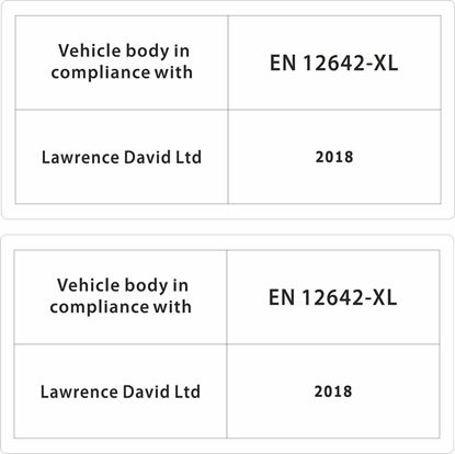 Picture of Lawrence David Artic 2018 Trailer Compliance Decals / Stickers