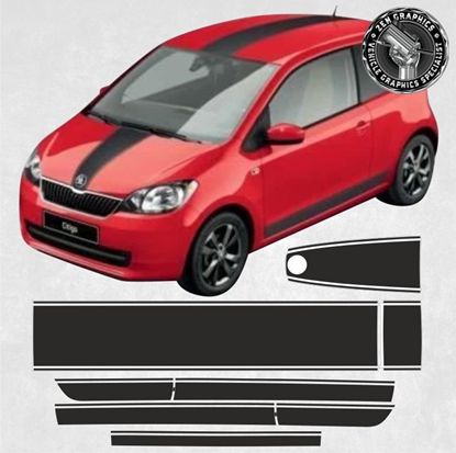 Picture of Skoda Citigo Sport Design over the top Stripes / Stickers