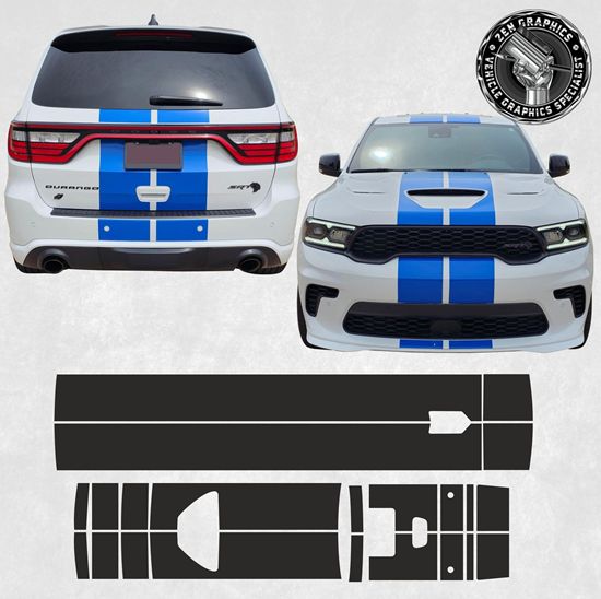 Picture of Dodge Durango 2021 - 2024 over the top Stripes
